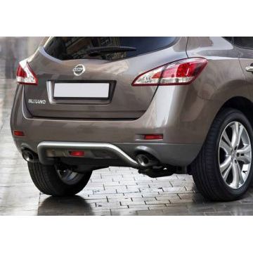 Защита заднего бампера скоба 57 мм Rival для Nissan Murano 2010-2016