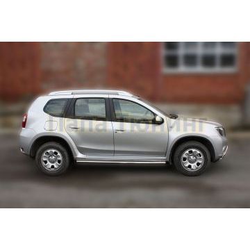 Пороги труба 50 мм ALFeco для Nissan Terrano 2014-