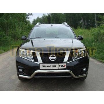 Защита передняя Кенгурятник 60 мм ТСС для Nissan Terrano 2014- Защита передняя Кенгурятник 60 мм ТСС для Nissan Terrano 2014-