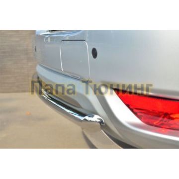 Защита заднего бампера d42 дуга РусСталь для Nissan Terrano 2014-