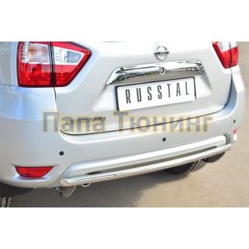 Защита заднего бампера d42 дуга РусСталь для Nissan Terrano 2014-