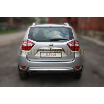 Защита заднего бампера 60 мм ALFeco для Nissan Terrano 2014-