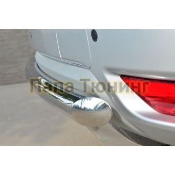 Защита заднего бампера d57 РусСталь для Nissan Terrano 2014-