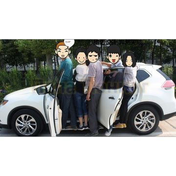 Пороги с усилителем из алюминия OEM Tuning для Nissan X-Trail 2015-металла