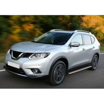 Пороги с площадкой нержавеющий лист 57 мм Rival для Nissan X-Trail T32 2015-