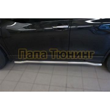 Пороги труба d57 вариант 3 РусСталь для Nissan X-Trail 2015-
