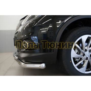 Защита передняя двойная d57-d42 РусСталь для Nissan X-Trail 2015-2018