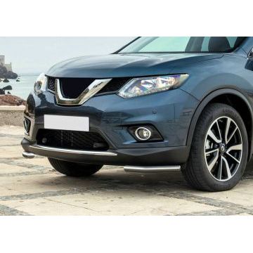 Защита передняя уголки 42 мм Rival для Nissan X-Trail T32 2015-2018