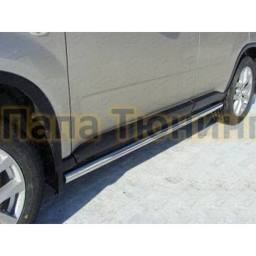 Пороги труба 60 мм ТСС для Nissan X-Trail 2011-2015 Пороги труба 60 мм ТСС для Nissan X-Trail 2011-2015