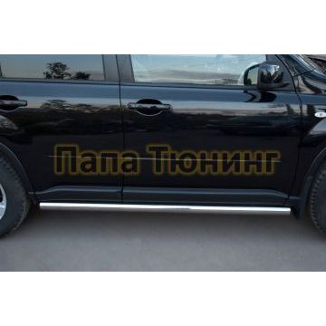 Пороги труба d57 вариант 3 РусСталь для Nissan X-Trail 2011-2015