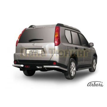 Защита задняя уголки 57 мм Slitkoff для Nissan X-Trail T31 2011-2015 Защита задняя уголки 57 мм Slitkoff для Nissan X-Trail T31 2011-2015