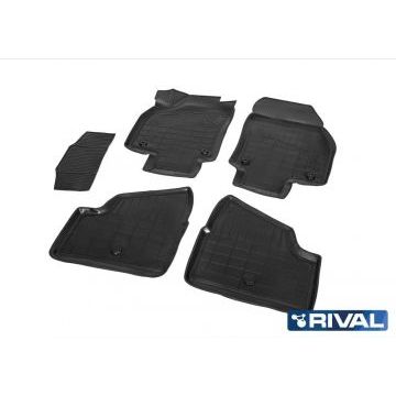 Коврики салона Rival полиуретан 5 штук на универсал и хетчбек 5 дверей для Opel Astra H 2004-2015