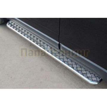 Пороги с площадкой алюминиевый лист d42вариант 2 РусСталь для Opel Antara 2010-2017 Пороги с площадкой алюминиевый лист d42вариант 2 РусСталь для Opel Antara 2010-2017