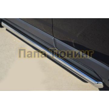 Пороги труба d57 вариант 1 РусСталь для Opel Antara 2010-2017