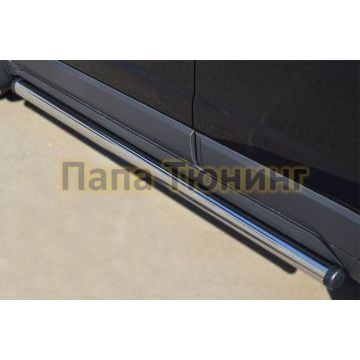 Пороги труба d57 вариант 2 РусСталь для Opel Antara 2010-2017