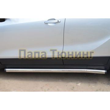 Пороги труба d57 вариант 2 РусСталь для Opel Mokka 2012-