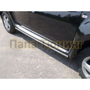 Пороги труба 42 мм ТСС для Renault Duster 2015-