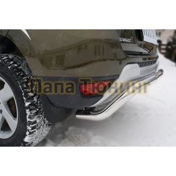 Защита заднего бампера d57 волна РусСталь для Renault Duster 2015-