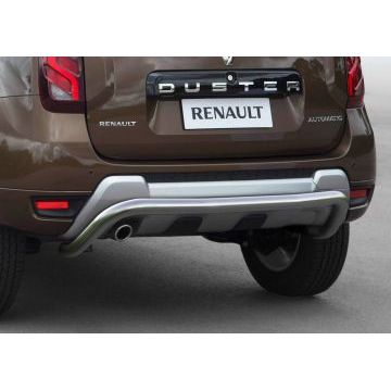 Защита заднего бампера скоба 57 мм Rival для Renault Duster 2015-