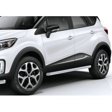 Защита штатных порогов 57 мм Rival для Renault Kaptur 2016-