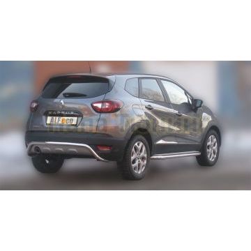 Защита задняя скоба 50 мм ALFeco для Renault Kaptur 2016-