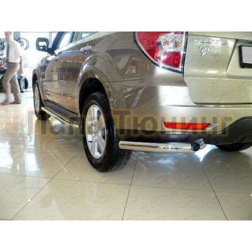 Защита задняя уголки 60 мм ТСС для Subaru Forester SH 2008-2013