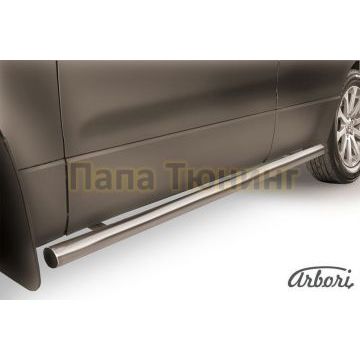 Защита штатных порогов труба 57 мм Slitkoff для Suzuki Grand Vitara 2005-2007 Защита штатных порогов труба 57 мм Slitkoff для Suzuki Grand Vitara 2005-2007