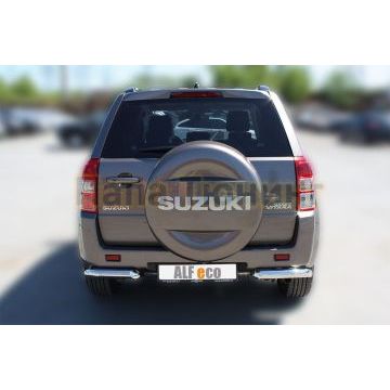 Защита задняя уголки 60 мм ALFeco для Suzuki Grand Vitara 2012-2015