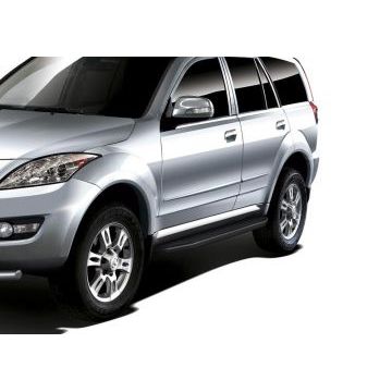 Пороги алюминиевые Rival Black-Premium для Great Wall Hover H3/H5/DW Hower H3/Haval H5 2010-2024