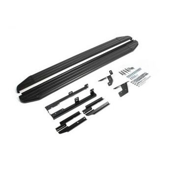 Пороги алюминиевые Rival Black-Premium для Nissan Qashqai/Qashqai +2/X-Trail T31 2007-2015 Пороги алюминиевые Rival Black-Premium для Nissan Qashqai/Qashqai +2/X-Trail T31 2007-2015