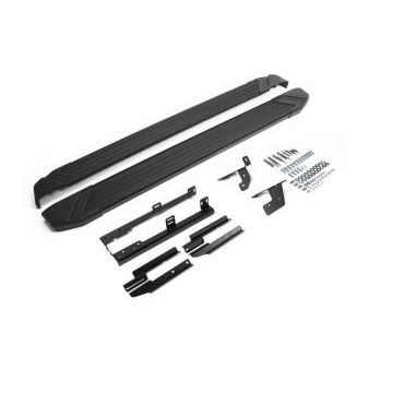 Пороги алюминиевые Rival Black Start для Nissan Qashqai/Qashqai +2/X-Trail T31 2007-2015 Пороги алюминиевые Rival Black Start для Nissan Qashqai/Qashqai +2/X-Trail T31 2007-2015
