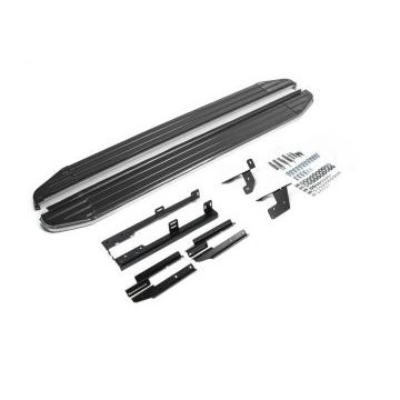 Пороги алюминиевые Rival Premium для Nissan Qashqai/Qashqai +2/X-Trail T31 2007-2015 Пороги алюминиевые Rival Premium для Nissan Qashqai/Qashqai +2/X-Trail T31 2007-2015