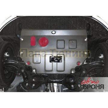 Защита картера и КПП Автоброня для 1,2 сталь 2 мм для Kia Picanto 2017-2019