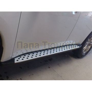 Пороги алюминиевые BMW Style OEM Tuning для Mitsubishi Outlander 2012-