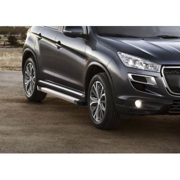 Пороги алюминиевые Rival Start для Mitsubishi ASX/Outlander/Peugeot 4007/4008/Citroen C 2006-