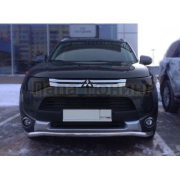 Дефлекторы передних фар SIM тёмные для Mitsubishi Outlander 2012- Дефлекторы передних фар SIM тёмные для Mitsubishi Outlander 2012-