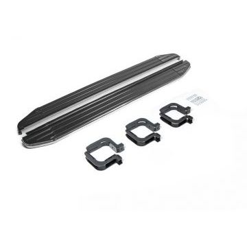 Пороги алюминиевые Rival Premium для Mitsubishi Pajero Sport 2008-2016