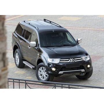 Пороги алюминиевые Rival Start для Mitsubishi Pajero Sport 2008-2016