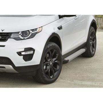 Пороги алюминиевые Rival Silver New для Land Rover Discovery Sport 2014-