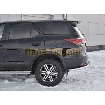 Защита заднего бампера d57 РусСталь для Toyota Fortuner 2017-