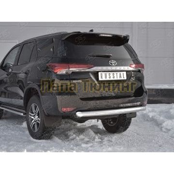 Защита заднего бампера d76 РусСталь для Toyota Fortuner 2017-