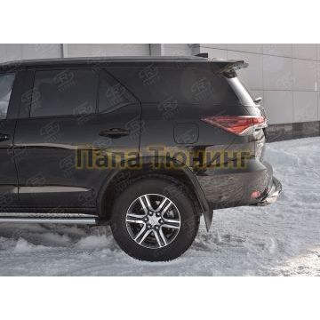 Защита заднего бампера d76 РусСталь для Toyota Fortuner 2017-