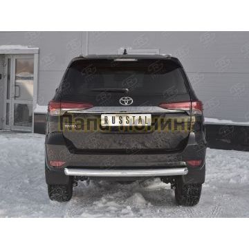 Защита заднего бампера d76 РусСталь для Toyota Fortuner 2017-