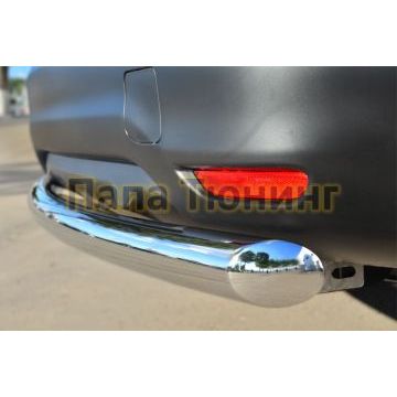 Защита заднего бампера d57 дуга РусСталь для Nissan Qashqai 2014-2019