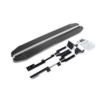 Пороги алюминиевые Rival Premium для Nissan Qashqai/X-Trail T32/Renault Koleos 2014-