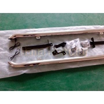 Пороги алюминиевые с подсветкой OEM Tuning для Nissan Qashqai 2014-