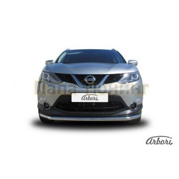 Защита переднего бампера 57 мм Slitkoff для Nissan Qashqai 2014-2019 Защита переднего бампера 57 мм Slitkoff для Nissan Qashqai 2014-2019