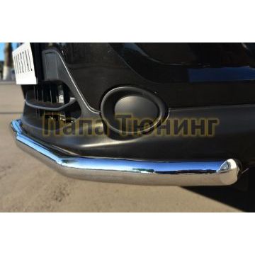 Защита переднего бампера d57 РусСталь для Nissan Qashqai 2014-2019