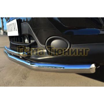 Защита передняя двойная d57-d42 РусСталь для Nissan Qashqai 2014-2019
