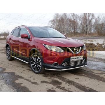 Защита переднего бампера 42 мм ТСС для Nissan Qashqai (СПБ) 2015-2019 Защита переднего бампера 42 мм ТСС для Nissan Qashqai (СПБ) 2015-2019